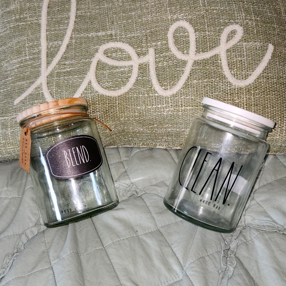 Rae Dunn glass jars